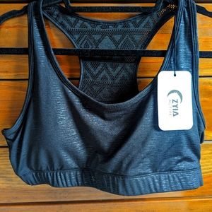 Brand new black Zyia sports bra